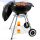  GRILL ON WHEELS WITH LID GARDEN CHARCOAL GRILL