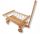 WOODEN LADDER CARRIER FOR TOYS + SLIDE