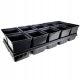  Roko flowerpot 55 cm x 21 x 12 cm, black plastic