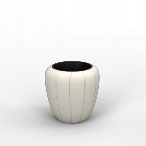  Lamela flowerpot, 43 cm x 40 x 43 cm, diameter 40 cm, plastic in brown and beige tones