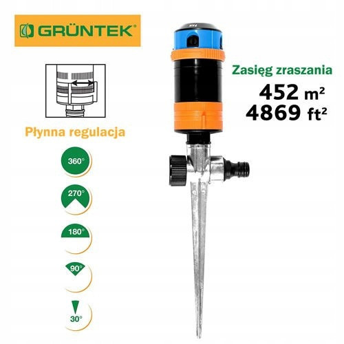  Multifunctional garden sprinkler Gruntek 296211236 4-point