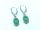  Silver earrings, green aventurine, silver pr. 925