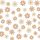  Wall sticker 44 large beige flowers