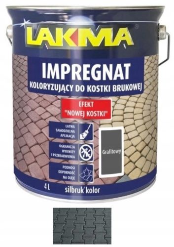  Lakma A2100684 Impregnation for paving stones, graphite, 4 l