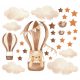  Wall sticker teddy bear in balloon/balloons