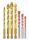 Set of drill bits for glass, ceramic tiles, 7-piece