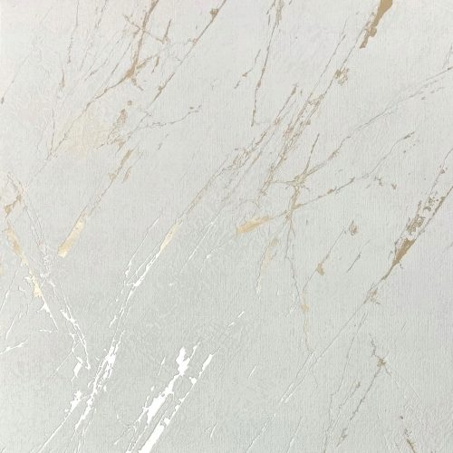 AS Creation wall wallpaper imitates white and golden marble