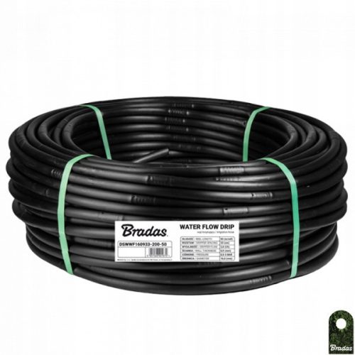  DRIP LINE DRIP HOSE 16 mm / 33 cm FOR IRRIGATION 50 m BRADAS