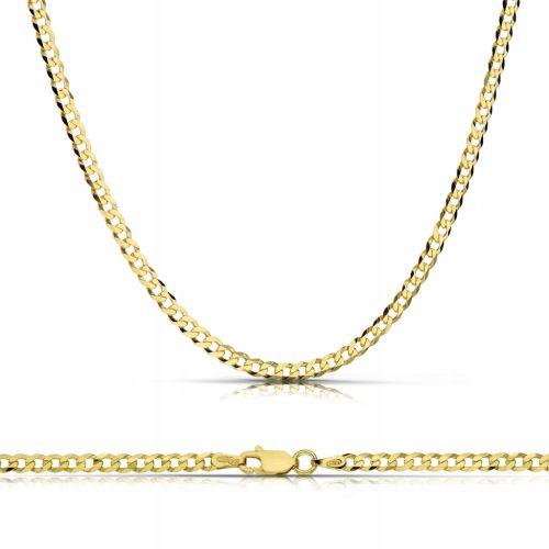  MEN'S GOLD CHAIN PANCER SILVER 925 ENGRAVING