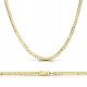  MEN'S GOLD CHAIN PANCER SILVER 925 ENGRAVING