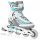  Rollers en ligne Spokey Prime Pro, taille 38, turquoise et blanc