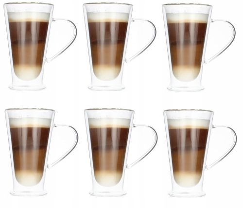 Glasses and cups Bokonopl latte glasses 300 ml 6 pcs.