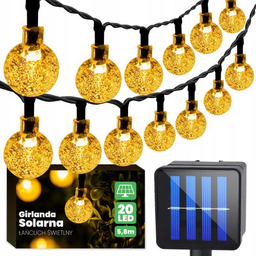  NNLED 39287 580 cm solar light chain, transparent