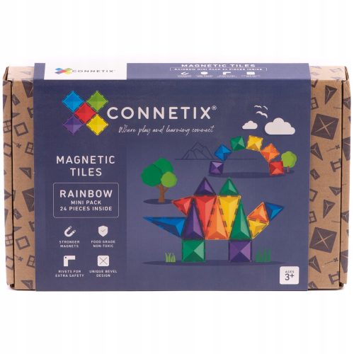  Connetix Magnetic Blocks Connetix Magnetic Blocks - Rainbow Mini Pack 24 pcs. 24 pcs.