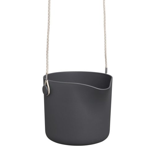 Pots and planters for outdoor and garden use Elho flowerpot 18 cm x 18 x 16 cm, graphite-colored plastic