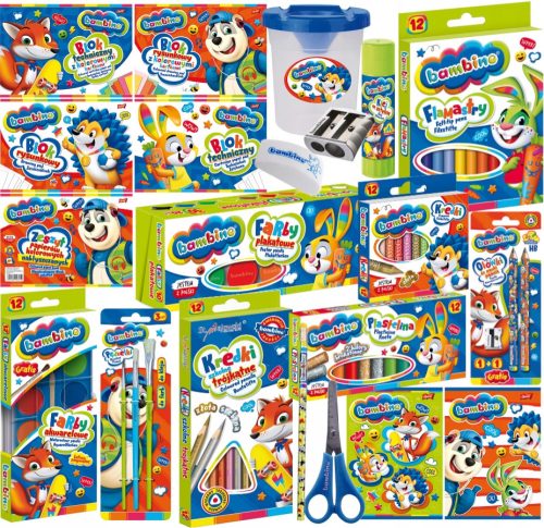  Bambino Art Set, 21 pcs. + Kidea blue erasable pen