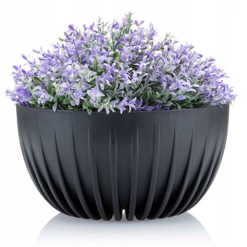  Flowerpot 15.6 x 29.8 cm, black plastic