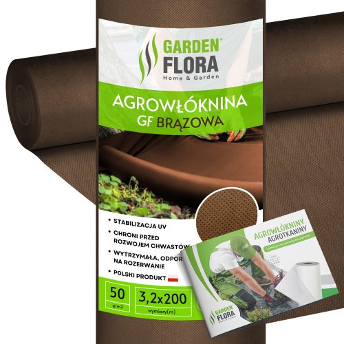 Agrartextil - Agrotextil mulching agent (weed control) GF Agro brown 320 x 20000 cm 50 g/m²