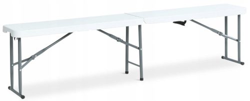 Table pour jardin et terrasse - banc sans dossier, plastique, 25 x 183 cm