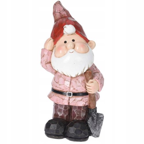  Garden gnome figure for the garden, 21 cm, red