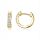  ORNAMO Small Gold Hoop Earrings with Cubic Zirconia