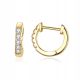  ORNAMO Small Gold Hoop Earrings with Cubic Zirconia