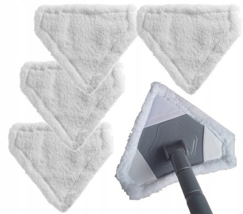 Vespero Triangle Flat Mop 17 cm + 4× Vespero Delta Flat Mop Insert 17 cm