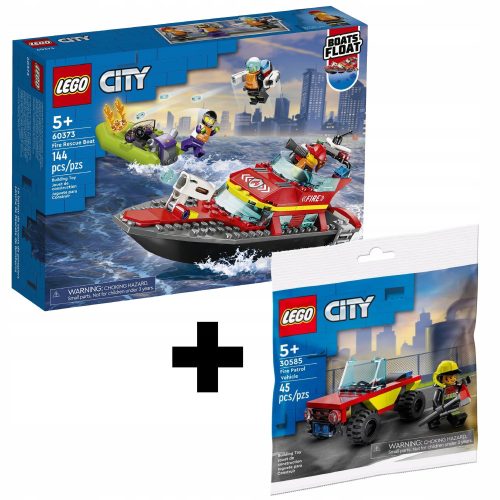  LEGO City 60373 Fireboat + LEGO City 30585 City