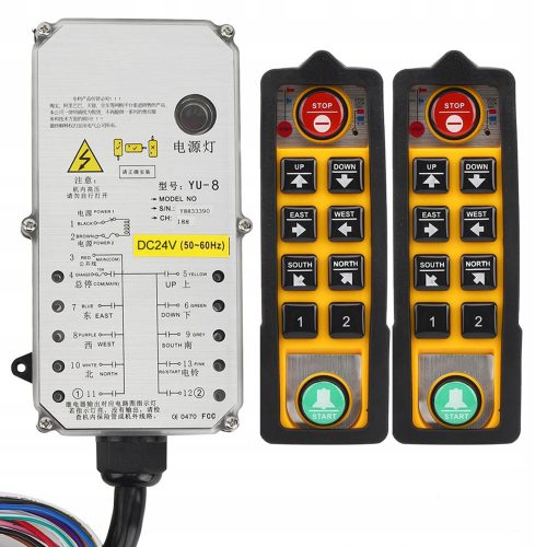 Remote-controlled crane control. Crane remote control