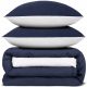 Bed linen Softimi bed linen set 200x220 cm 70x80 cm navy blue 2-pcs.