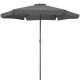 Parasol for terrace and garden - Classic Kingsleeve umbrella, grey, 3.3 x 266 cm