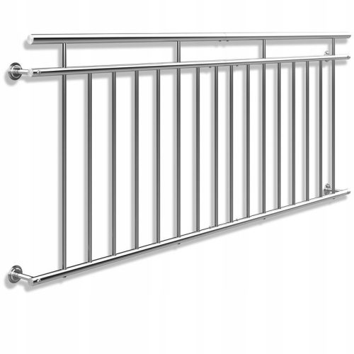 French balcony railing 90X225 stainless steel