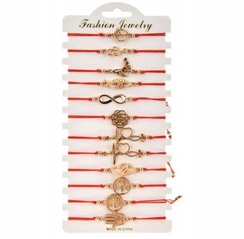  STRING LUCK BRACELETS SET OF 12