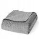 SOFT BLANKET PLUG SLEEVE FOR A Spod Igly i Nitki Polyester Bedspread 200 cm x 220 cm in shades of grey