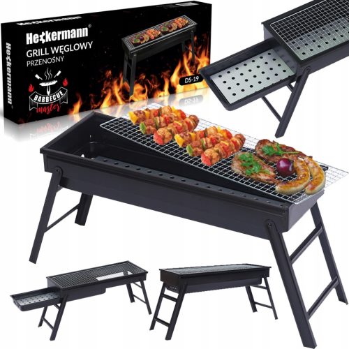  Heckermann charcoal grill 45 x 20 cm