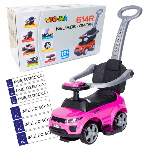  RIDE-BY-DRIVER FOR GIRLS, push button, sound, RUBBER + STICKERS