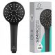 EcoVand Simpio Matte Black shower head, black