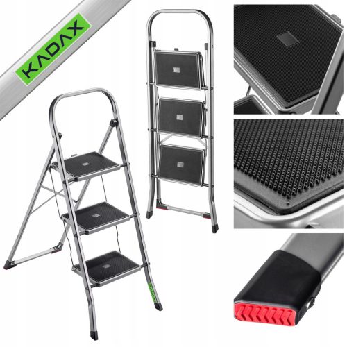  Kadax aluminum ladder 1 x 3 up to 150 kg