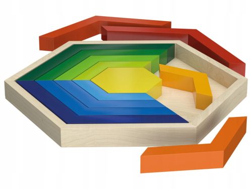  Wooden Montessori Toy Stacking Blocks