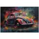 Pictures on the wall canvas painting Volkswagen VW Beetle Kafer Type 1
