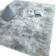  PLUSH CARPET SHAGGY PLUSH HAIRY GREY 120x160