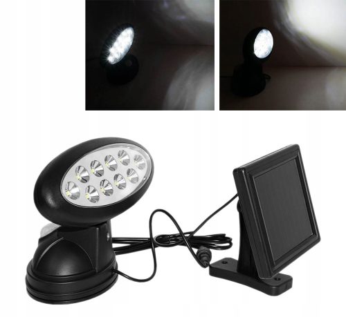  Plug-in solar lamp Volteno black 11.5 cm 1 pc.