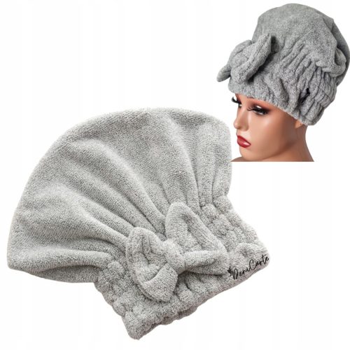 Hair Turban Deni Carte Head Turban, Microfiber, Grey Shades