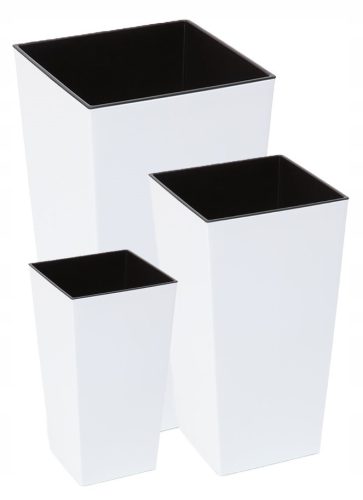  Lamela Finezja flowerpot, plastic, 25 x 46.5 cm, white + 2 more products