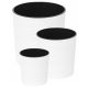 Pots and planters for outdoor and garden Flowerpot Lamela 19 cm x 19 x 19.5 cm Diameter 19 cm Plastic white + 2 more products