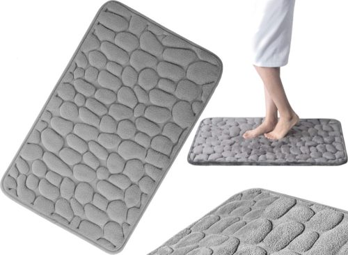 Absorbent bathroom rug, quick-drying mat