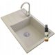 Granitan granite sink with a basin in beige tones