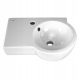 Asymmetric wall-mounted washbasin Cersanit NANO