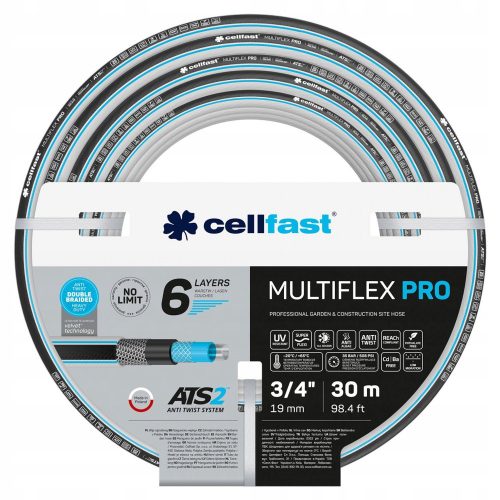  CELLFAST MULTIFLEX PRO ATS2 GARDEN HOSE 3/4'' 30m