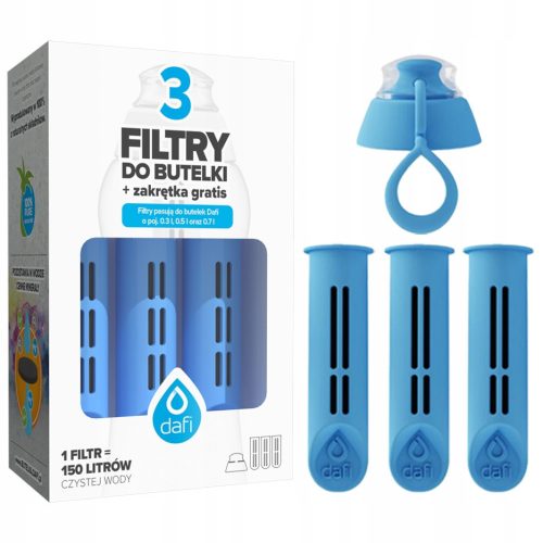  DAFI filter for SOLID and SOFT bottles, blue x3